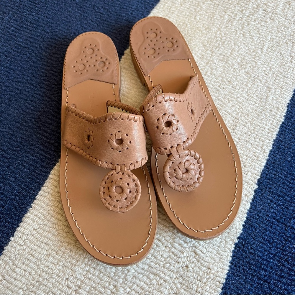Nearly new! Excellent condition. Jack Rogers Jacks Flat Sandal in camel color.